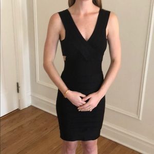 Black French Connection Bandage dress